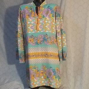 Uncle Frank Vintage print retro tunic top dress